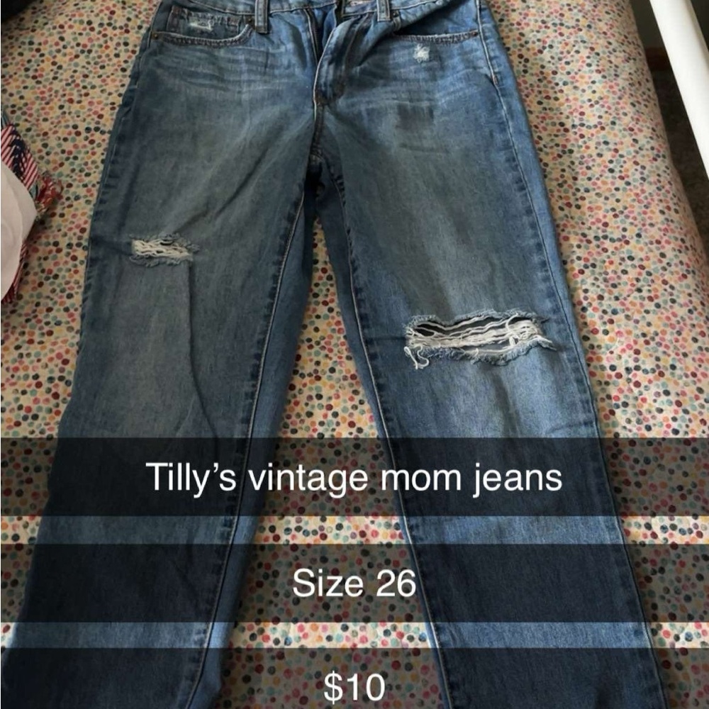 Tilly's Blue Straight Leg Jeans